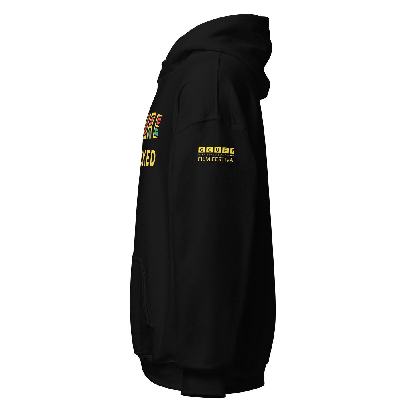 Culture Unlocked Black Hoodie with Multi Color Design
