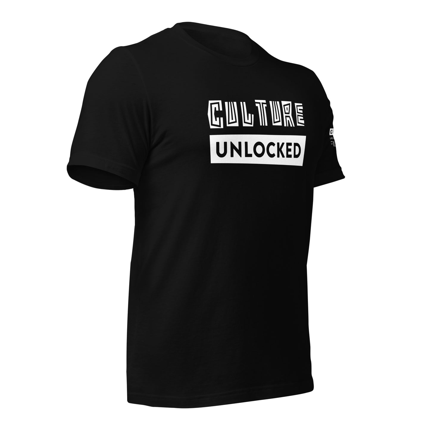 Culture Unlocked Black Tee - White Logo