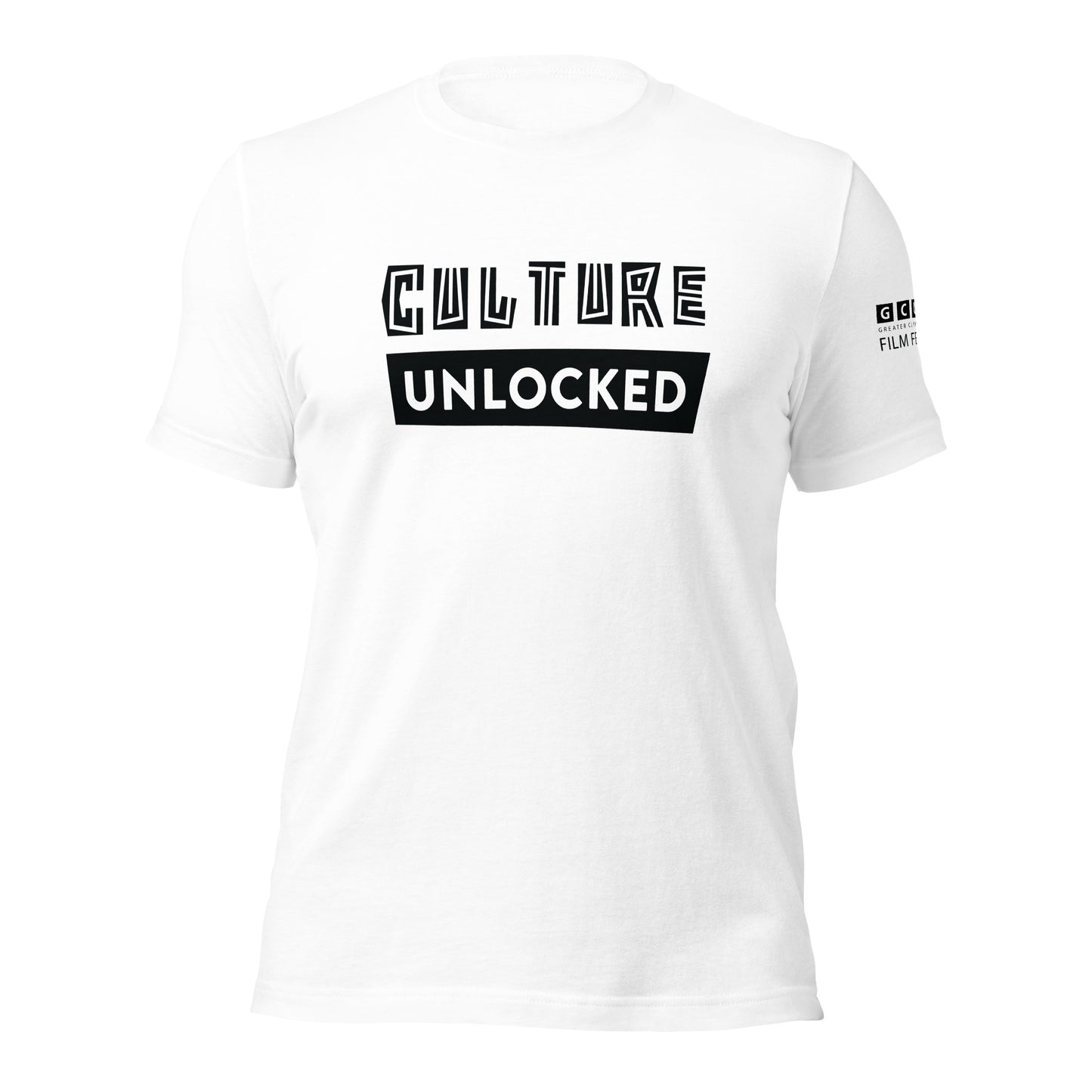 Culture Unlocked White Tee - Black Logo