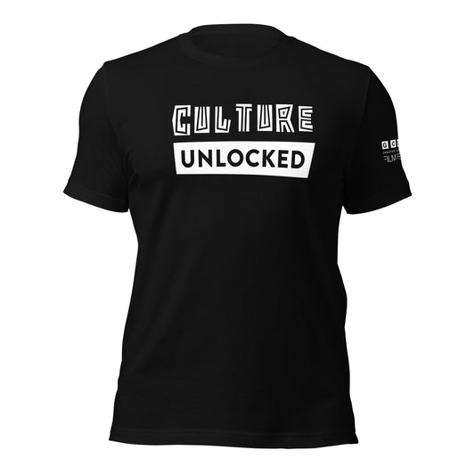 Culture Unlocked Black Tee - White Logo