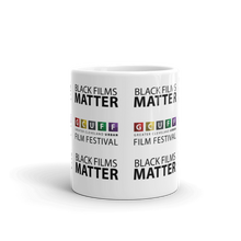 Load image into Gallery viewer, Step &amp; Repeat Black Films Matter - White Glossy Mug
