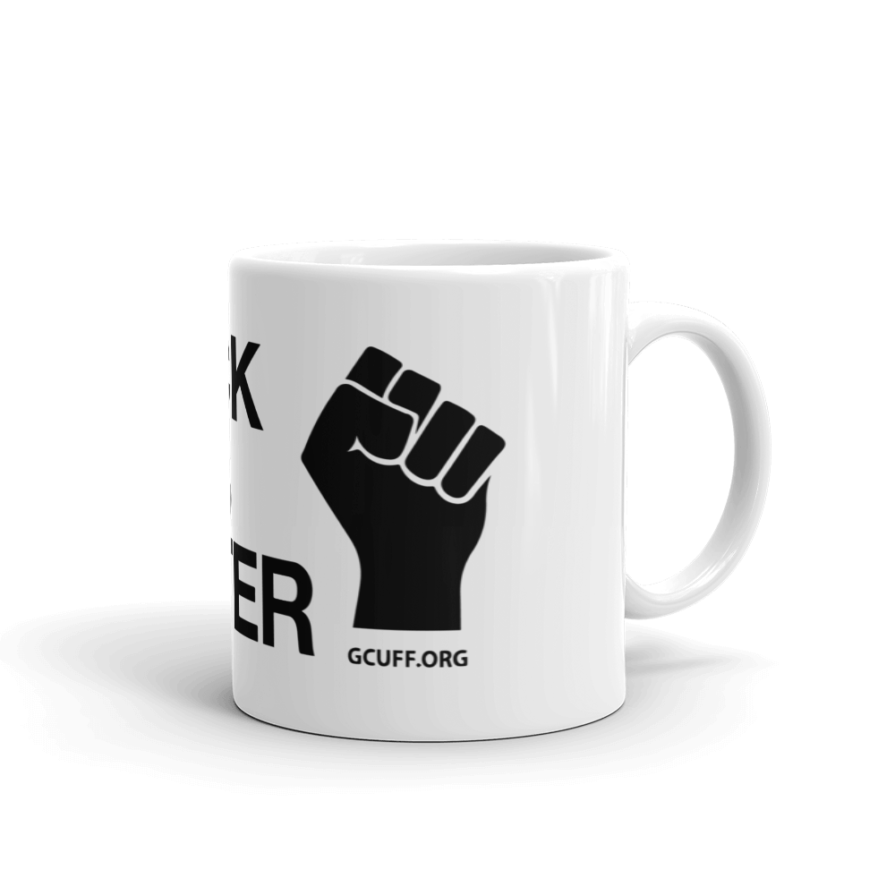 Black Films Matter Fist - White Glossy Mug