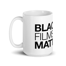 Load image into Gallery viewer, Black Films Matter Fist - White Glossy Mug
